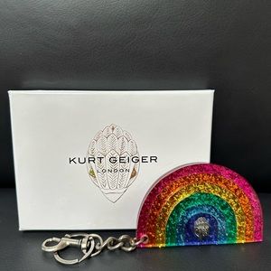 NWT Kurt Geiger Acrylic Rainbow Keychain